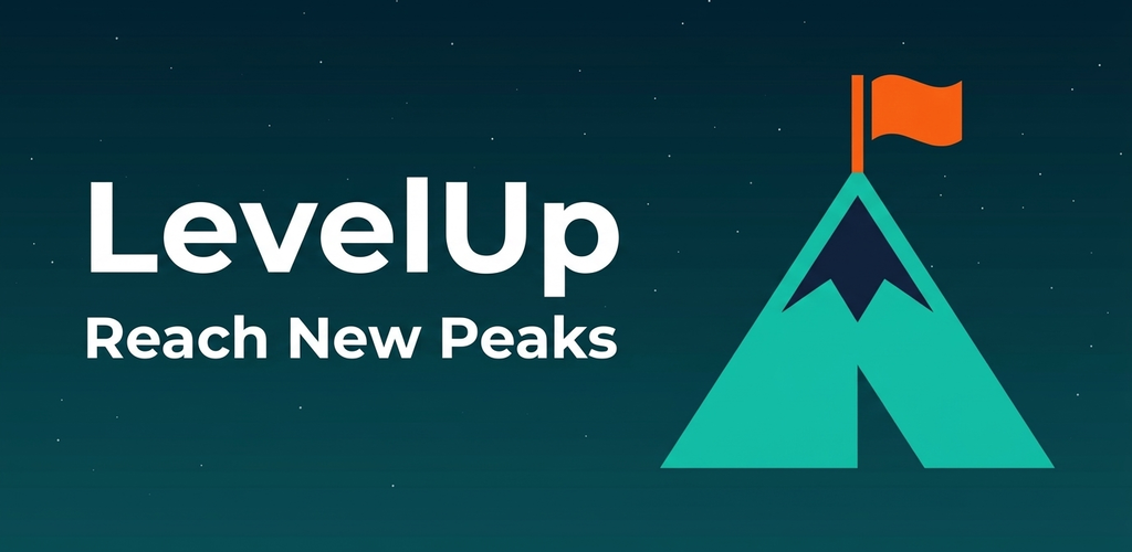 LevelUp App Interface Screenshot showing peaks and time blocks